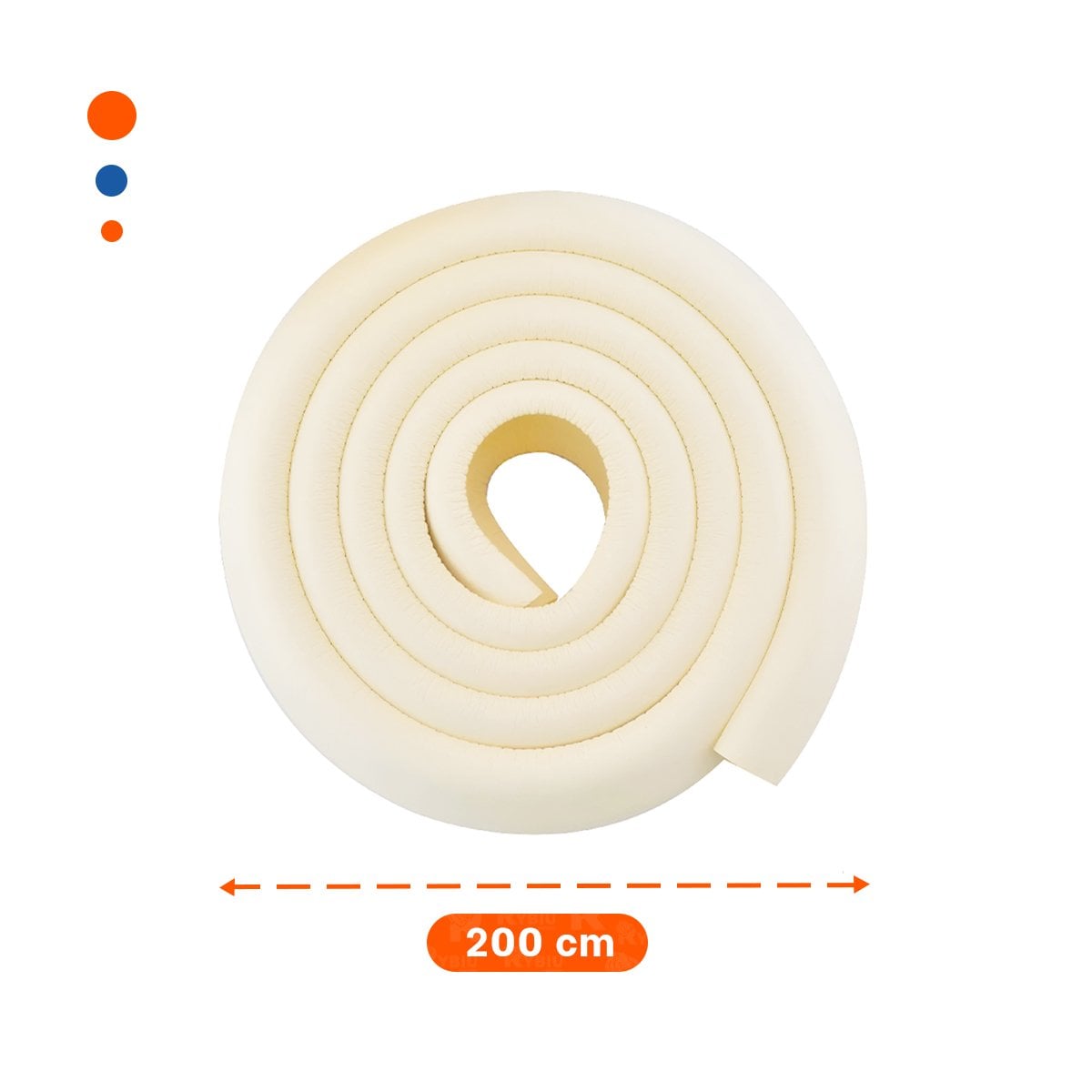 PROTECTOR ESQUINERO DE ESPUMA RESISTENTE PARA BORDES DE MUEBLES EN HOGAR CREMA Y+POST IT - 4