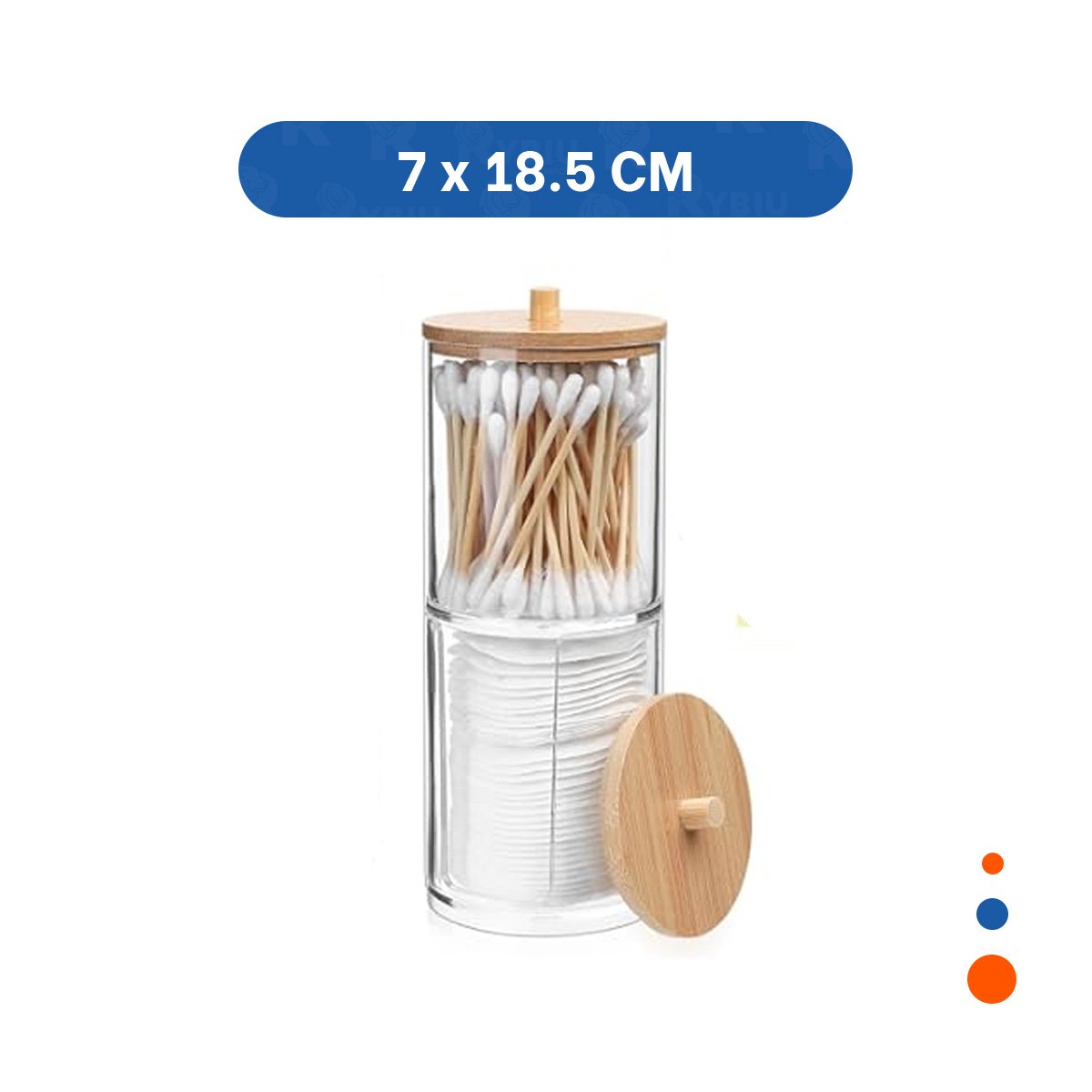 DISPENSADOR DOBLE DE ACRILICO CON TAPA DE MADERA TRANSPARENTE PRACTICO PLUS Y+LIGAS REGALO - 4