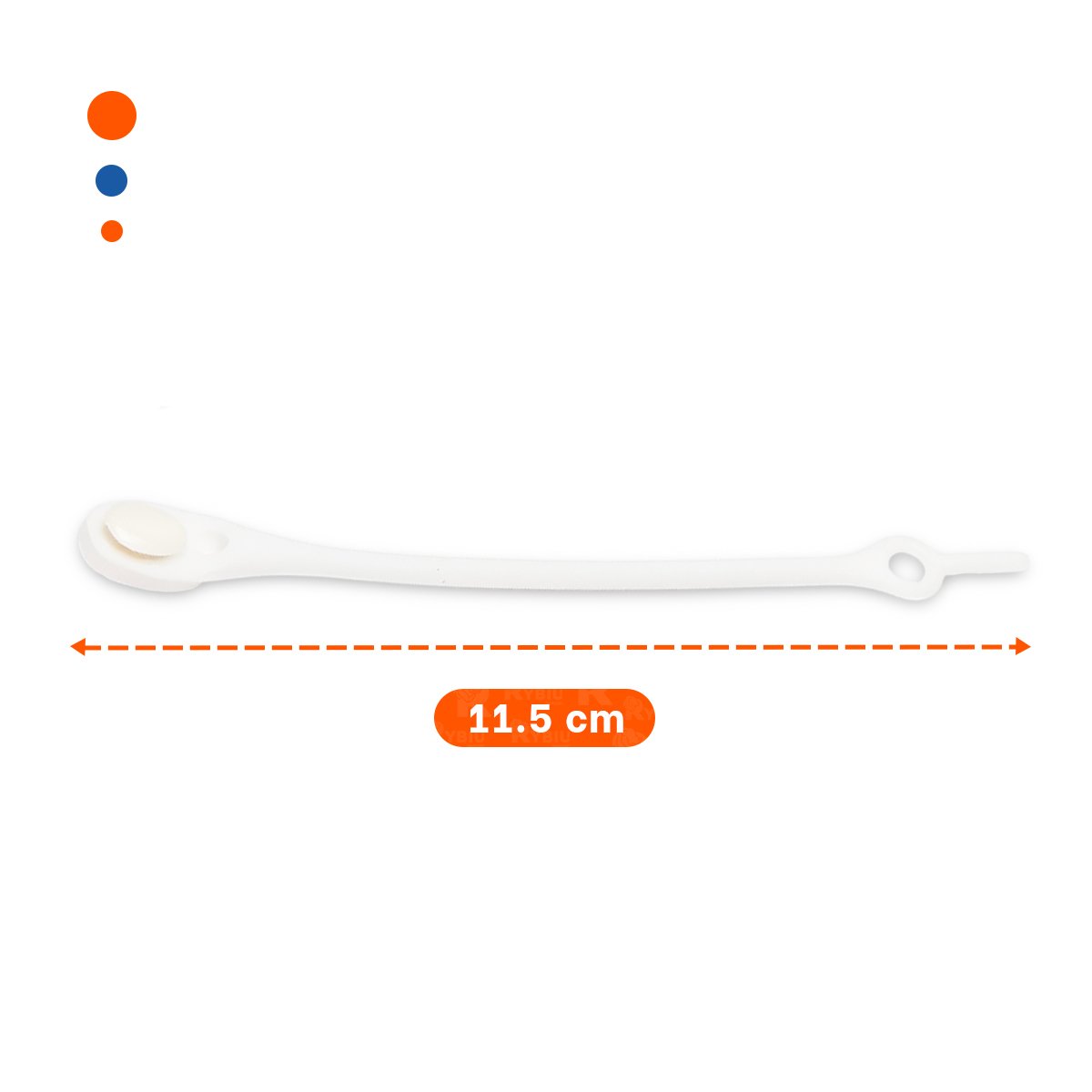 PASADOR DE SILICONA RESISTENTE PARA SUJETAR CABLE EN CASA Y TRABAJO BLANCO Y+REGALO STICKER - 4