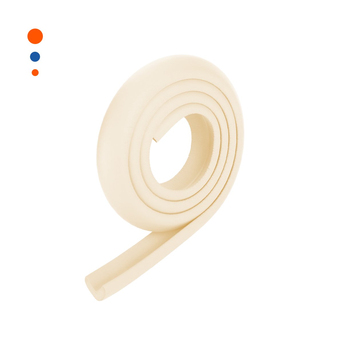 PROTECTOR ESQUINERO DE ESPUMA ACOLCHADA PARA BORDES DE MESA SEGURIDAD CREMA Y+LIGAS REGALO - 5