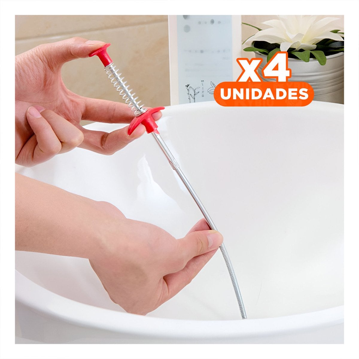 PACK4 REMOVEDOR DE ATASCOS CON PUNTA FLEXIBLE NEGRO PRO Y+PAPEL REGALO - 1