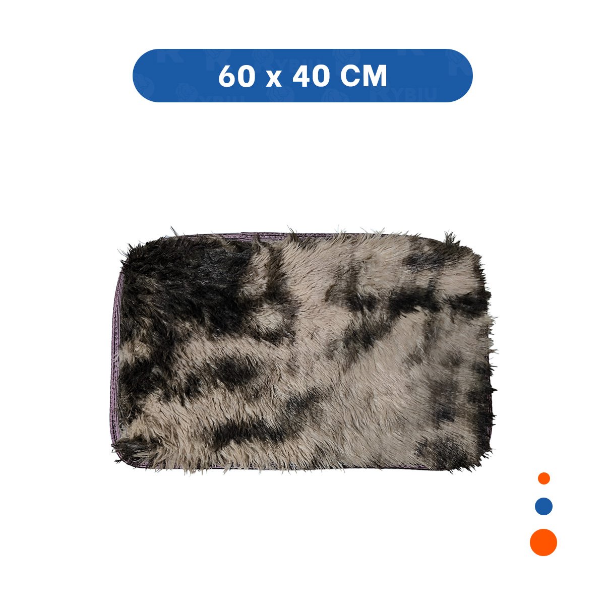 PACK12 BASE RECTANGULAR DIMENSIONES 40X60CM DE TEXTURA PELUCHE MARRON Y CREMA Y+PAPEL REGALO - 4