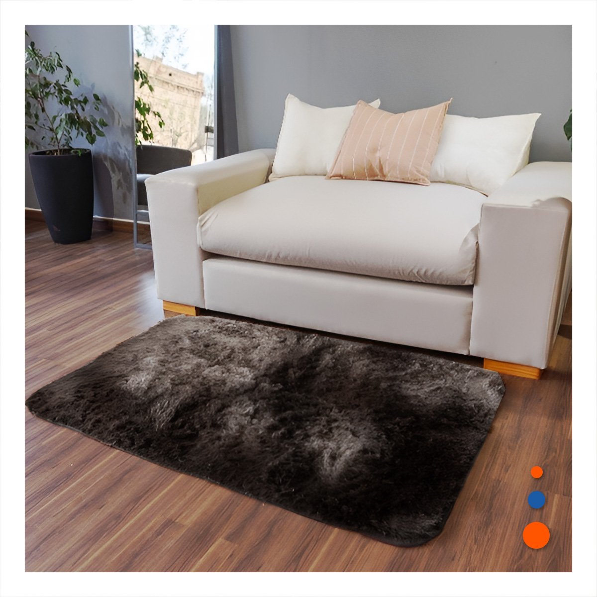 PACK12 BASE RECTANGULAR DIMENSIONES 40X60CM DE TEXTURA PELUCHE MARRON Y CREMA Y+PAPEL REGALO - 5