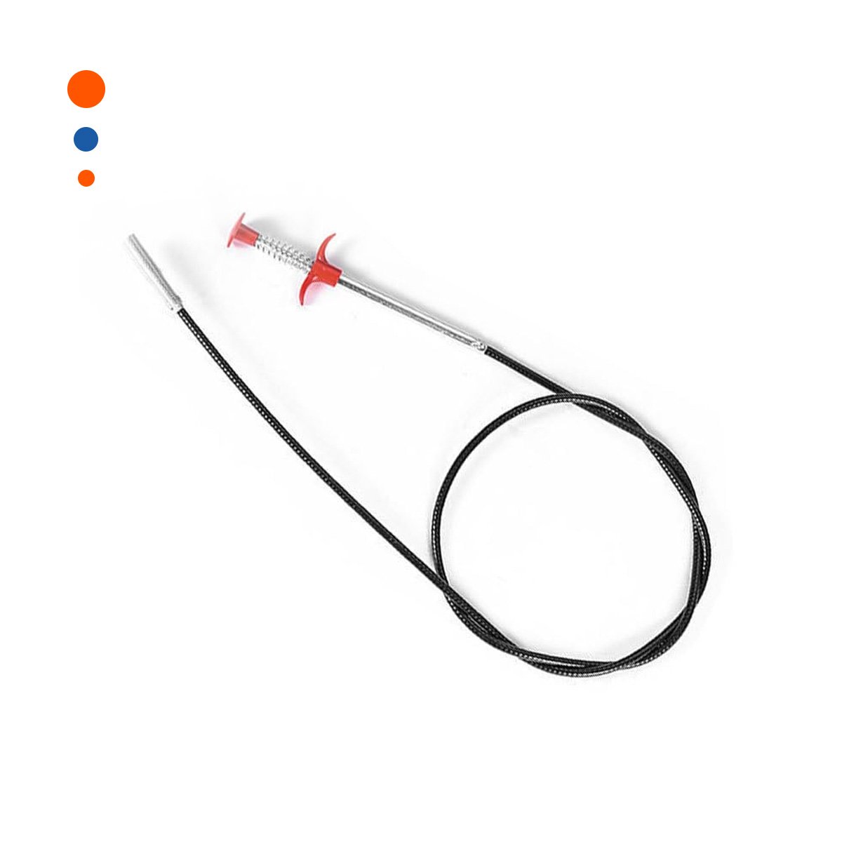 GANCHO DESATORADOR PRACTICO PARA DESTAPAR LAVADEROS Y DESAGUES NEGRO CASA Y+LIGAS REGALO - 5