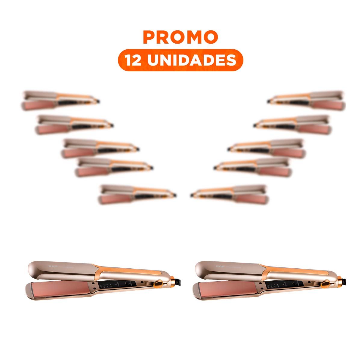 PLANCHA DE CABELLO CON PLACAS LISAS PARA ALISADO SUAVE Y BRILLO ROJO HOGAR - 1