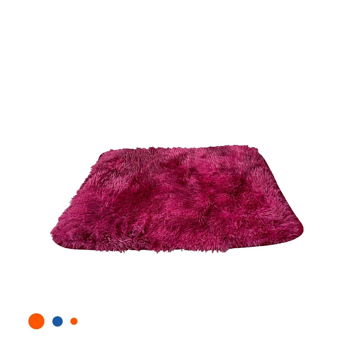 ALFOMBRA RECTANGULAR FUCSIA Y GUINDA DE TEXTURA PELUCHE EN DIMENSIONES 40X60CM Y+LIGAS REGALO - 5