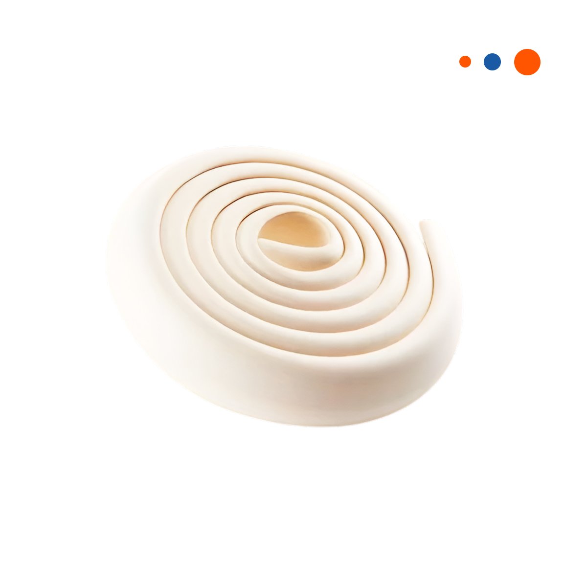 PACK6 BORDE SEGURO DE ESPUMA ACOLCHADA PARA ESQUINAS DE MESA SEGURIDAD CREMA Y+REGALO STICKER - 2