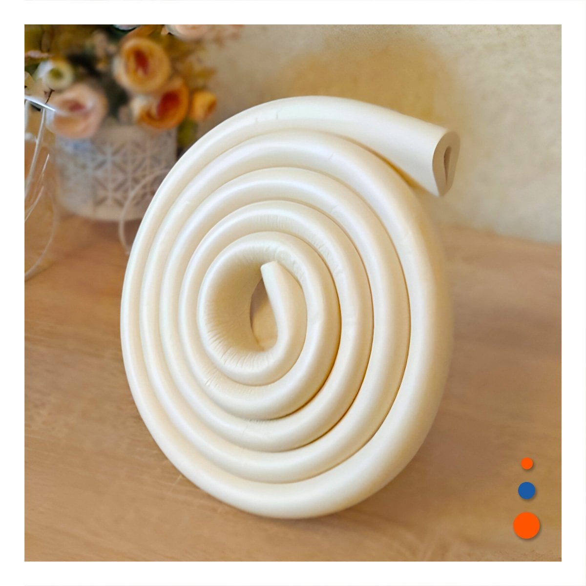 PACK4 ESQUINERO PROTECTOR DE ESPUMA RESISTENTE PARA BORDES DE MUEBLES CREMA Y+PAPEL REGALO - 2