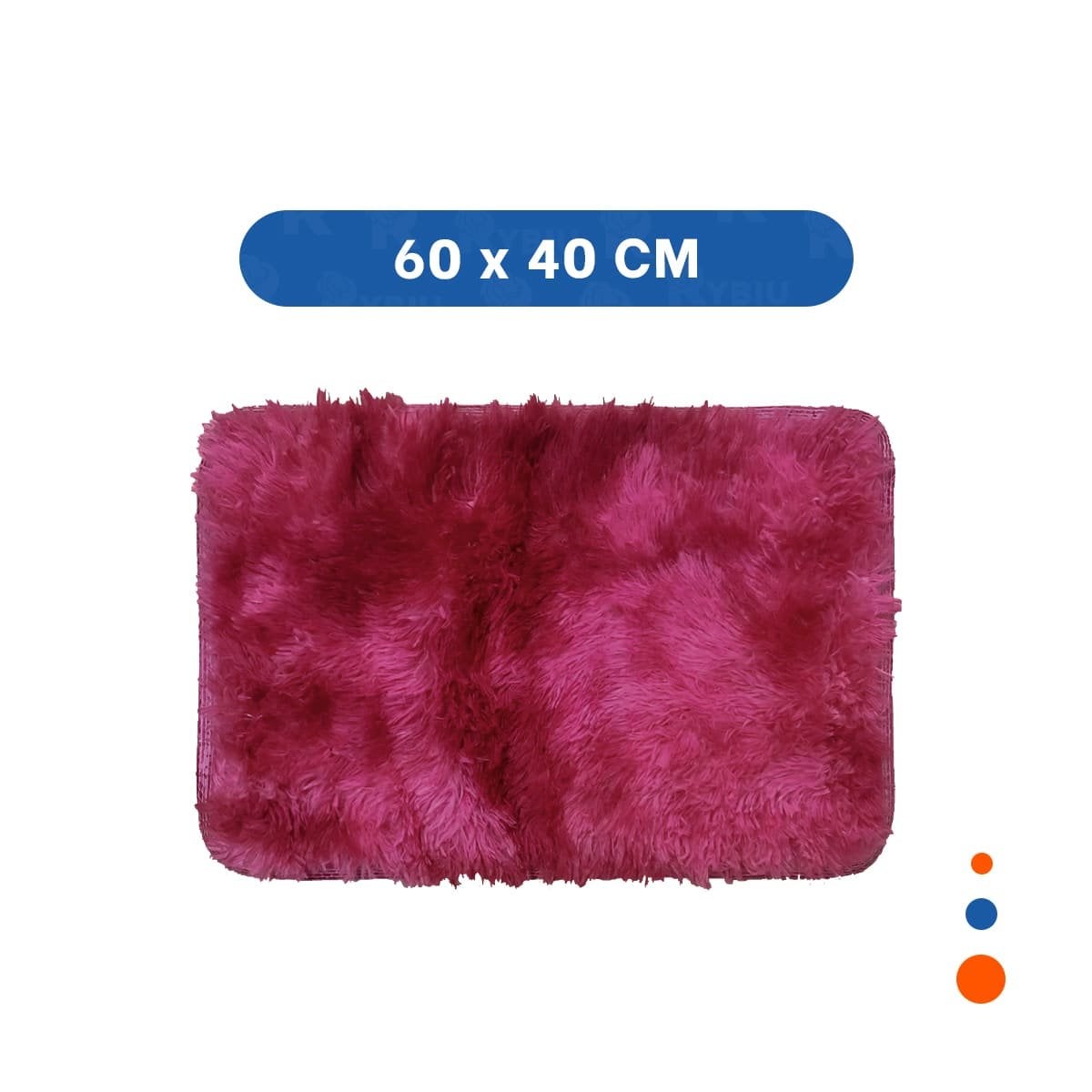 PACK2 TAPETE DE TEXTURA PELUCHE RECTANGULAR FUCSIA Y GUINDA DIMENSIONES 40X60CM - 4