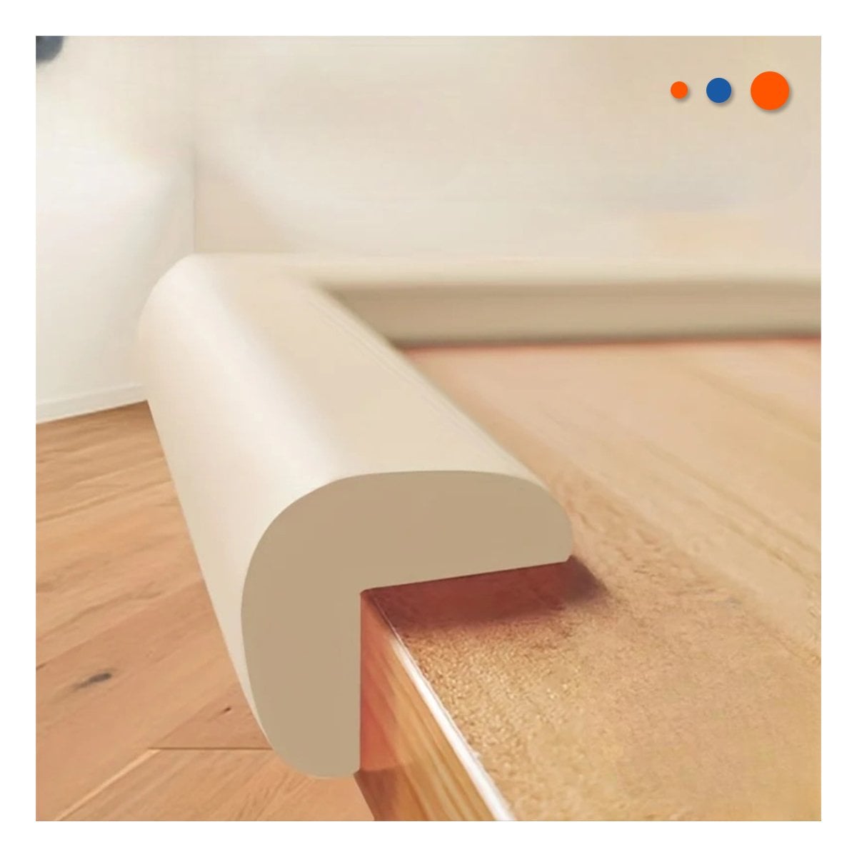 PACK12 COBERTURA ESQUINA DE ESPUMA PARA BORDES DE MESA Y MUEBLES CREMA Y+PAPEL REGALO - 3