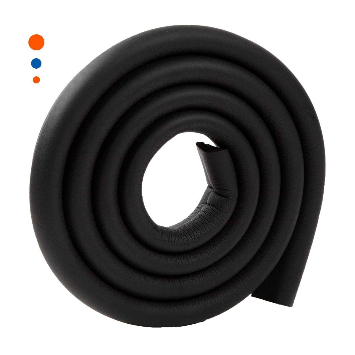 PROTECTOR ESQUINERO DE ESPUMA FLEXIBLE PARA BORDES DE MUEBLES Y MESAS NEGRO Y+REGALO STICKER - 1