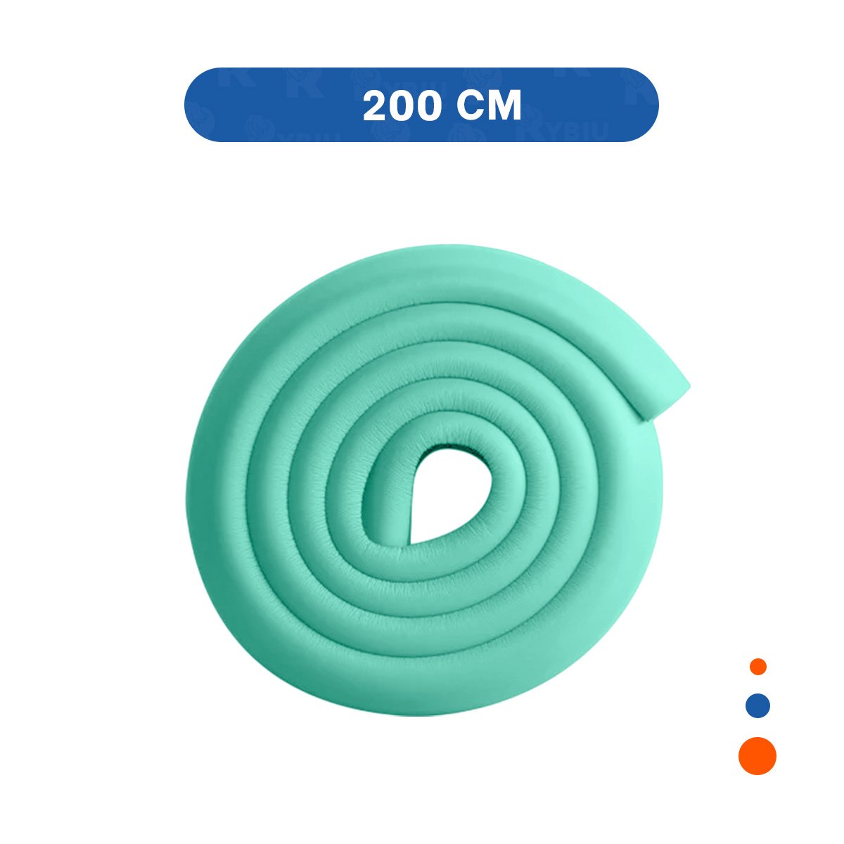 PACK12 PERFIL PROTECTOR DE BORDES ESPUMA 2 METROS VERDE AGUA SEGURIDAD HOGAR Y+PAPEL REGALO - 4