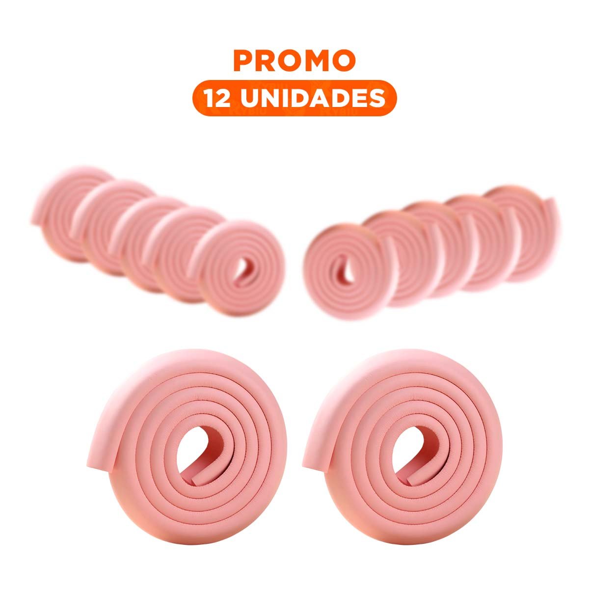 PACK12 BORDE SEGURO DE ESPUMA RESISTENTE PARA ESQUINAS DE MUEBLES EN CASA ROSA - 1