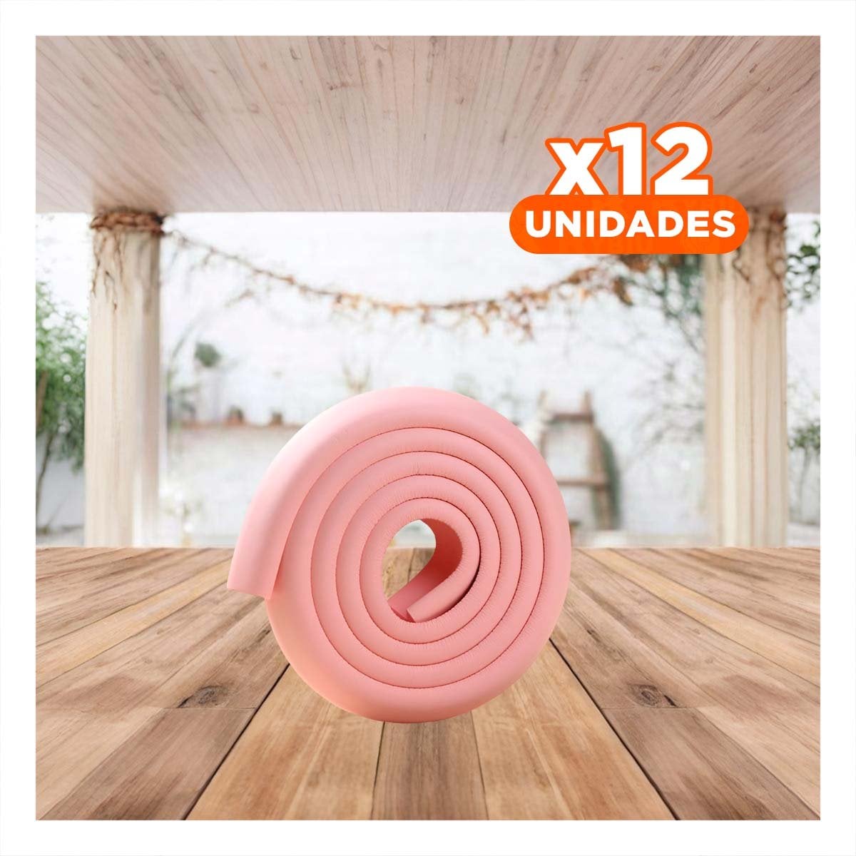 PACK12 COBERTURA ESQUINA DE ESPUMA SUAVE PARA BORDES FILOSOS DE MESA HOGAR ROS Y+REGALO STICKER - 1