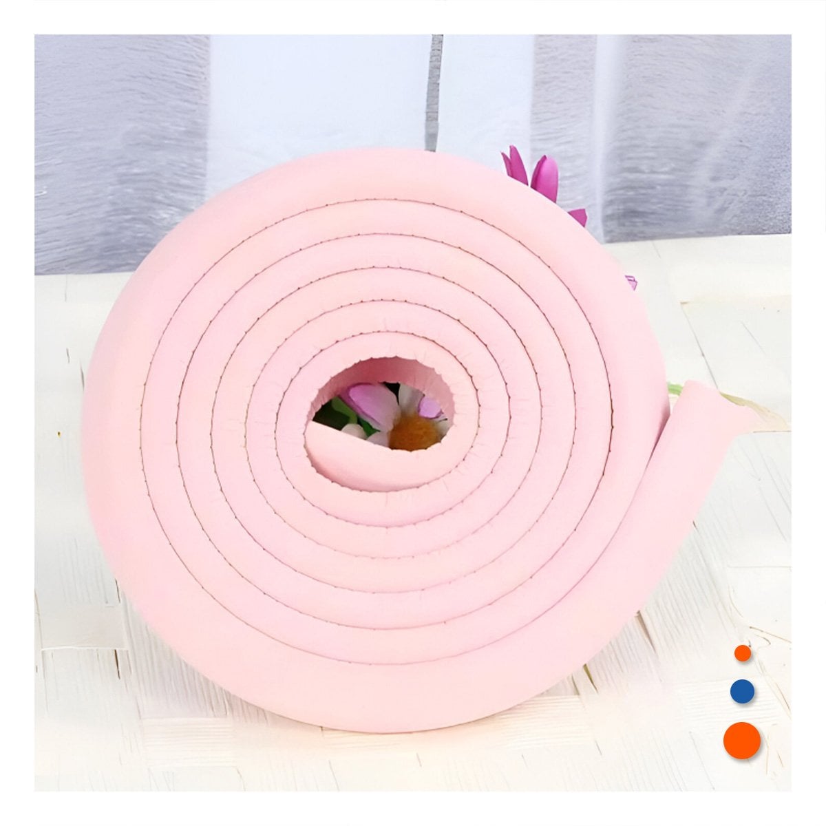 PACK2 ESQUINERO PROTECTOR DE ESPUMA SUAVE PARA BORDES DE MUEBLES EN CASA ROSA Y+PAPEL REGALO - 2