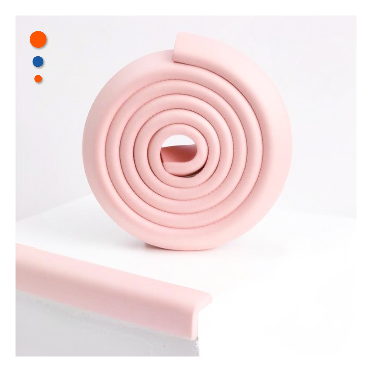 PACK2 ESQUINERO PROTECTOR DE ESPUMA SUAVE PARA BORDES DE MUEBLES EN CASA ROSA Y+PAPEL REGALO - 5