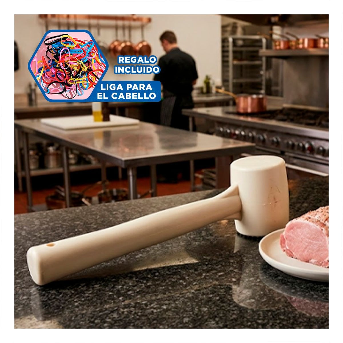 TRITURADOR CULINARIO PARA CARNE COLOR CREMA DE USO DIARIO YLIGAS REGALO - 2