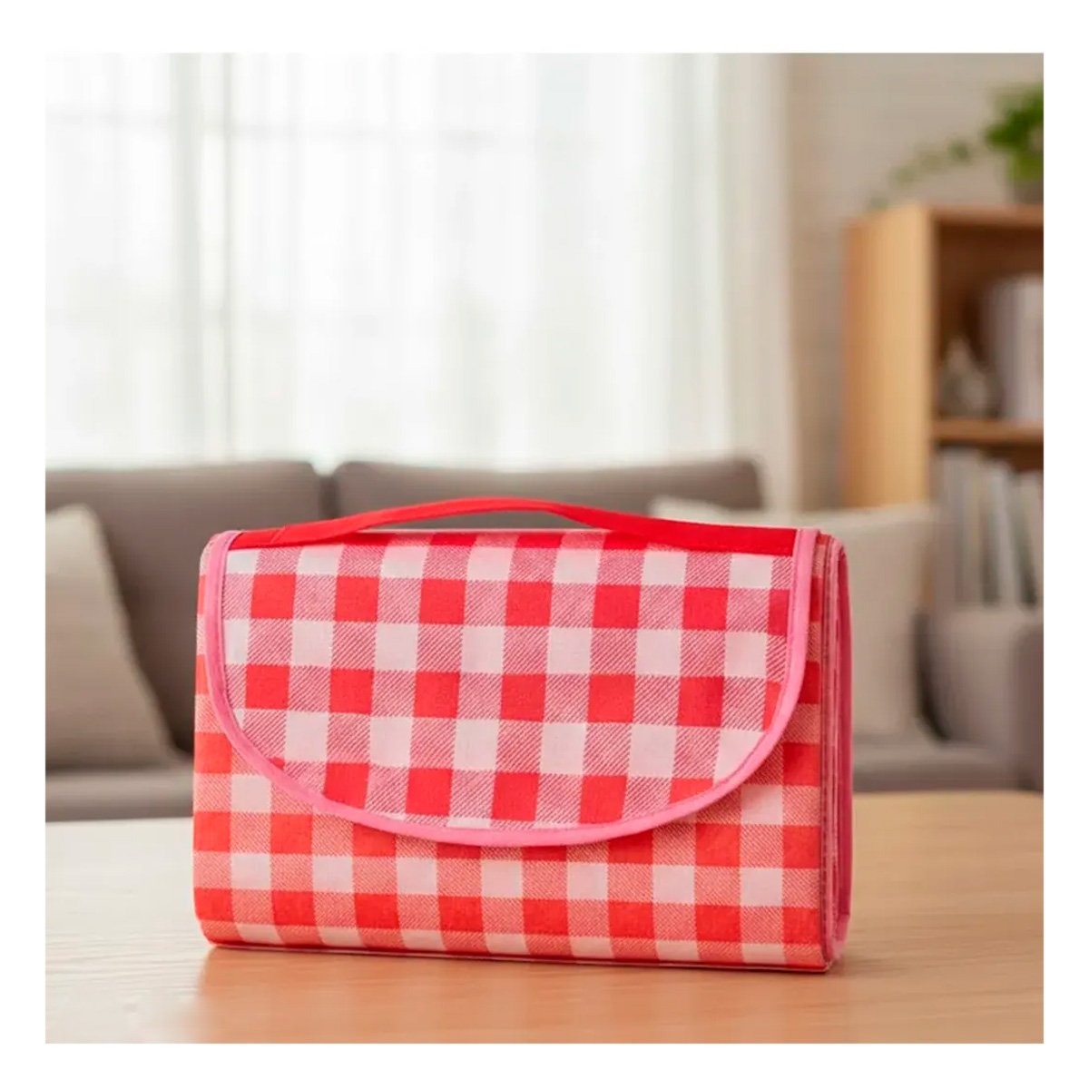 COBERTOR DE USO FAMILIAR TIPO CARTERA PARA PICNICS EN PARQUE - 1