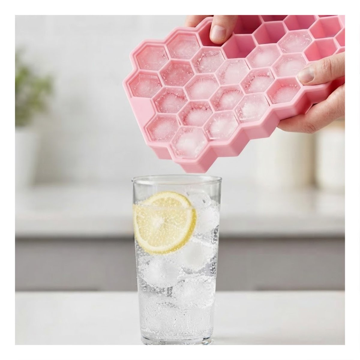 PACK6 MOLDE PANAL 20.5X12 CM PARA COCINA CON TAPA COLOR ROSADO - 3