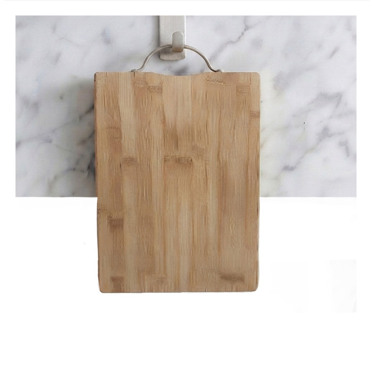 BASE DE COCINA BAMBU MOSTAZA CON MANGO 34X24X1,8CM PARA CORTAR Y REGALO STICKER - 1