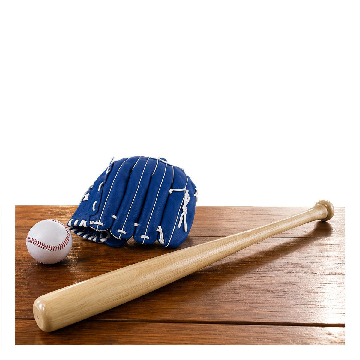 PACK2 SET CON IMPLEMENTOS DE BEISBOL COLOR AZUL PARA JUEGO RECREATIVO YREGALO STICKER - 2