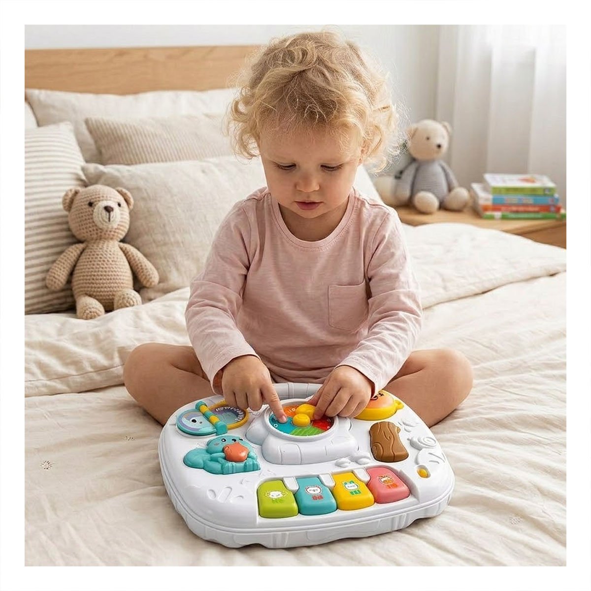 PACK2 TABLERO DE APRENDIZAJE 25X21 CM INFANTIL COLOR ROSADO PARA USO DIARIO - 5