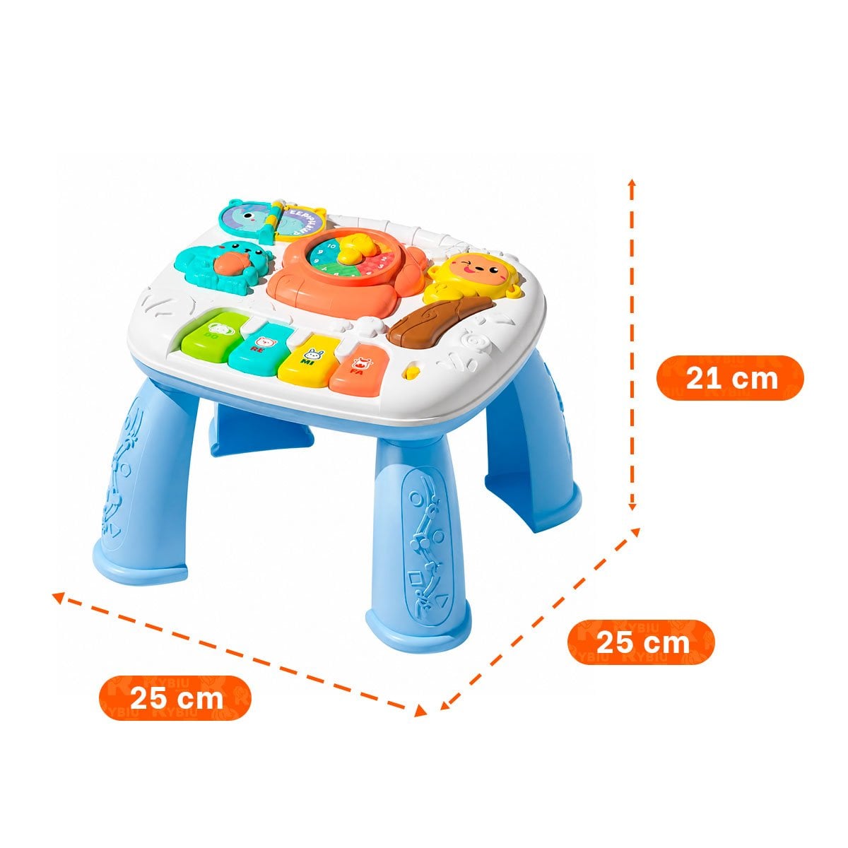 MESA DIDACTICA INFANTIL 25X21 CM COLOR AZUL PARA ACTIVIDADES DE APRENDIZAJE - 4
