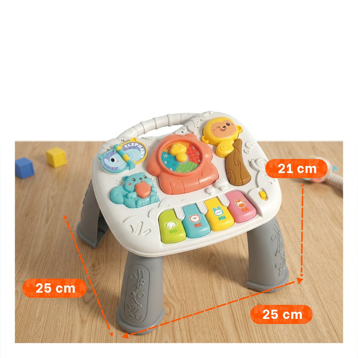 MESA DIDACTICA INFANTIL 25X21 CM COLOR PLOMO PARA ACTIVIDADES DE APRENDIZAJE - 4