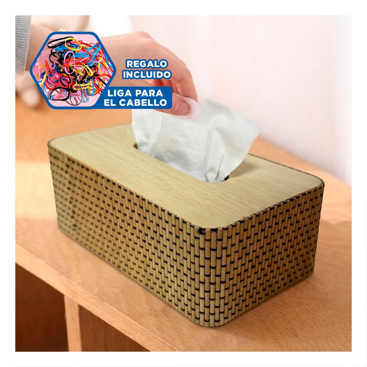 SUJETADOR DECORATIVO MOSTAZA PARA MESA 21X13X8 CM YLIGAS REGALO - 2