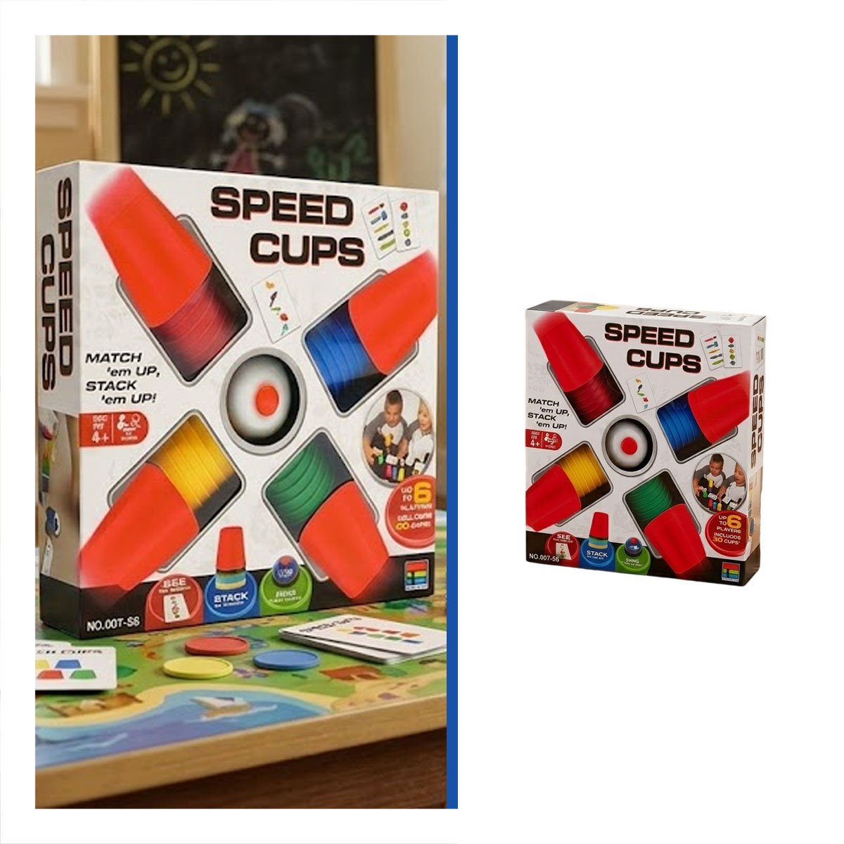 PACK4 PAQUETE RECREATIVO DE VASOS DE VELOCIDAD MULTICOLOR PARA USO DIARIO YPAPEL REGALO - 3