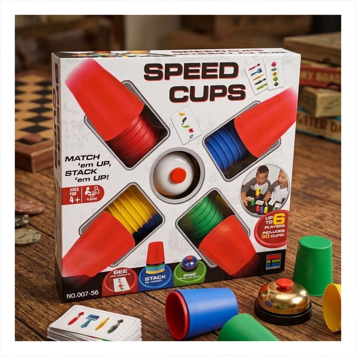 PACK4 SET CON VASOS DE VELOCIDAD MULTICOLOR PARA JUEGOS DE RAPIDEZ RECREATIVA YREGALO STICKER - 5