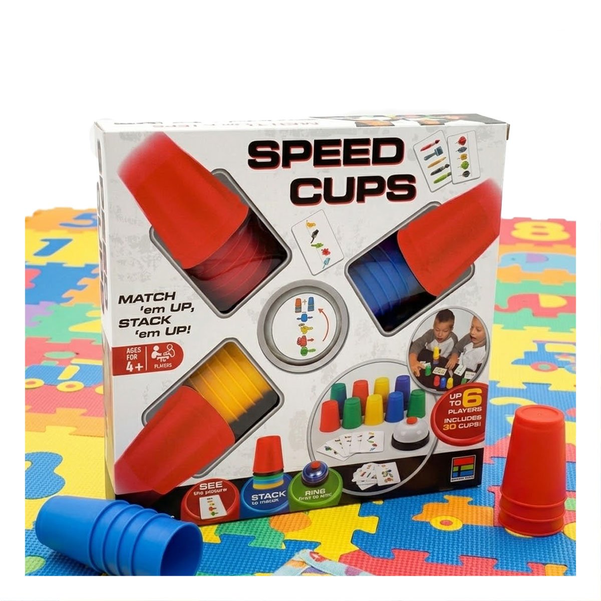 PAQUETE CON VASOS DE VELOCIDAD MULTICOLOR PARA PRACTICA DE COORDINACION Y PAPEL REGALO - 1