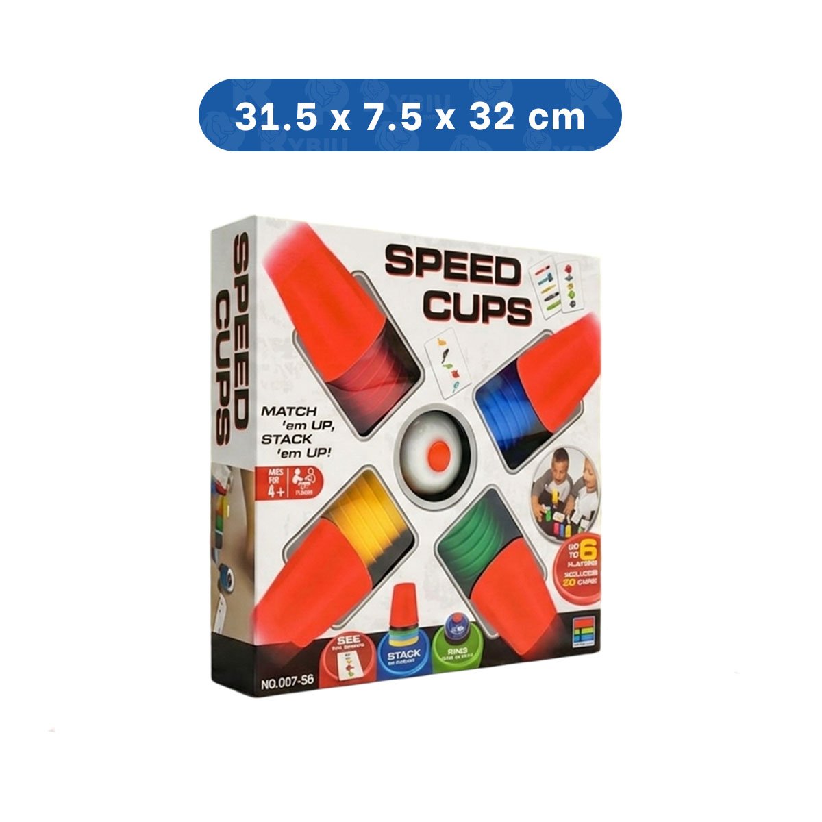 PAQUETE CON VASOS DE VELOCIDAD MULTICOLOR PARA PRACTICA DE COORDINACION Y PAPEL REGALO - 4