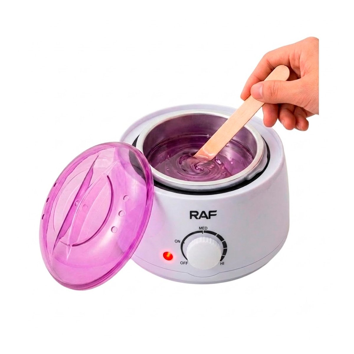 RECIPIENTE PARA CERA COLOR BLANCO DE USO ESTETICO DIARIO YLIGAS REGALO - 3