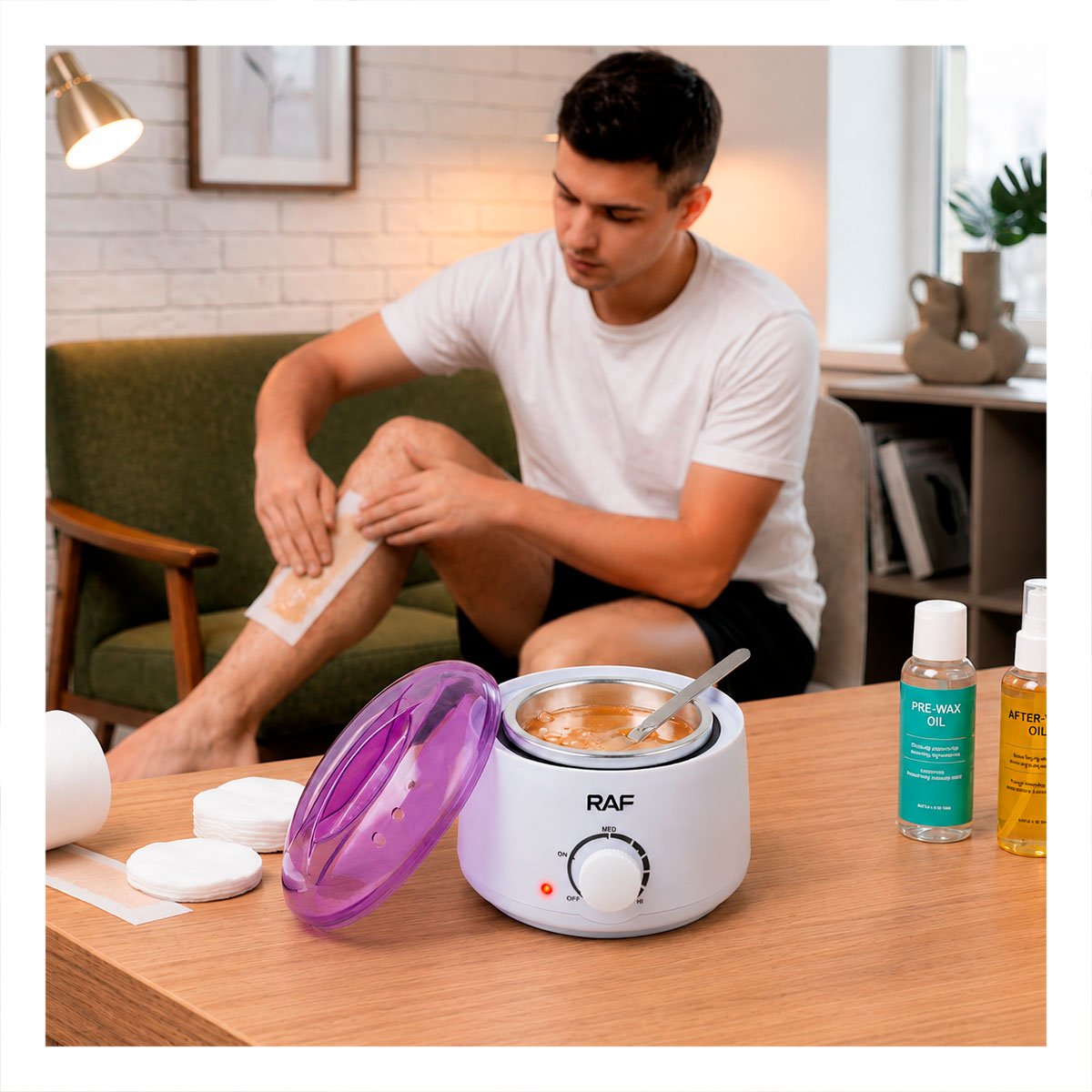 PACK6 CALDERO PARA TRATAMIENTOS ESTETICOS CON CERA COLOR BLANCO YREGALO STICKER - 3