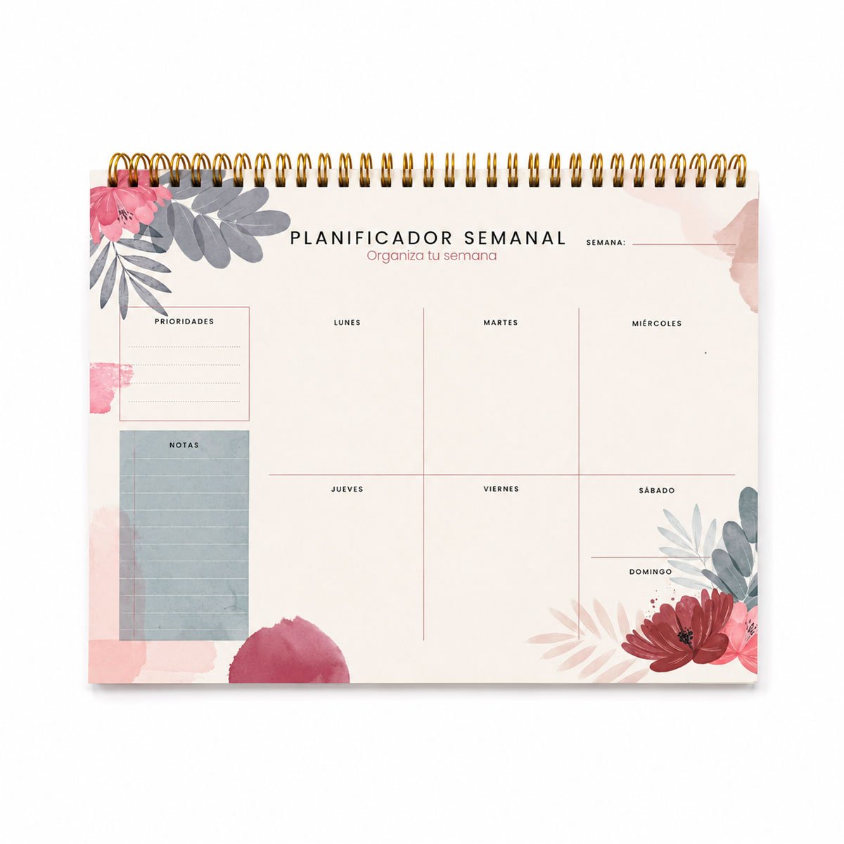 PACK2 CUADERNO PERSONAL BEIGE PARA ANOTAR ACTIVIDADES DIARIAS 50 HOJAS 28X22,5 YREGALO STICKER - 2