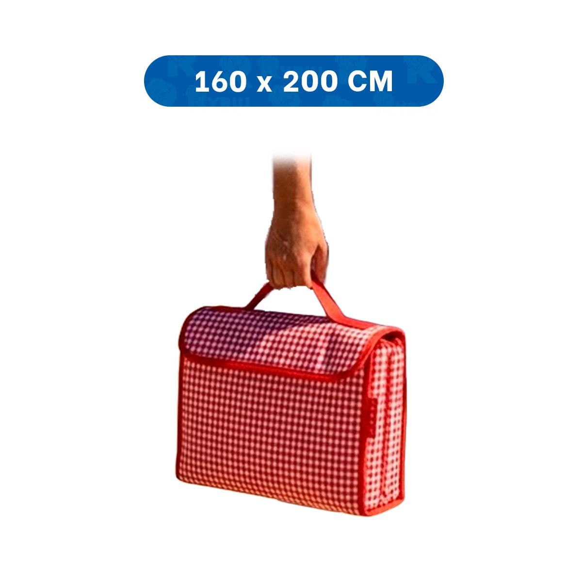 PACK2 COBERTOR PARA EXTERIOR 160X200CM TIPO CARTERA DE USO FAMILIAR COLOR ROJO YPAPEL REGALO - 4