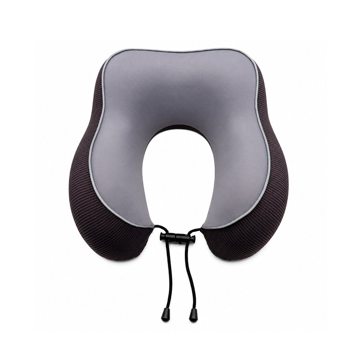 COJIN PARA VIAJE COLOR PLOMO CON SOPORTE DE CUELLO Y DESCANSO PRACTICO Y PAPEL REGALO - 1