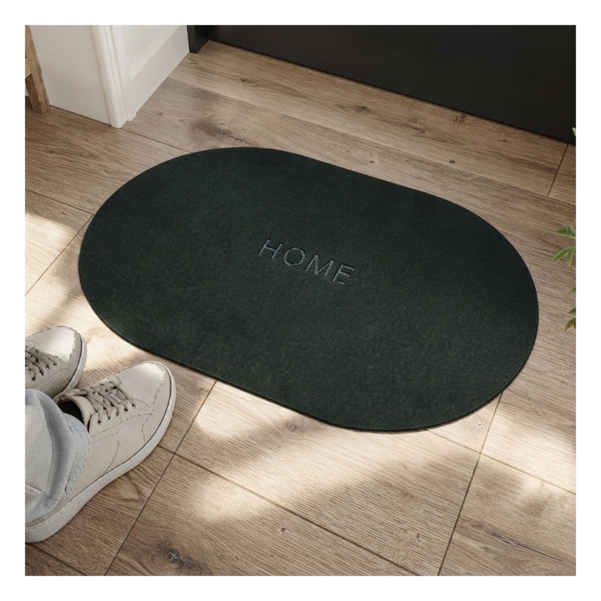 PACK6 TAPETE OVALADO 38,7X57,5 CM PARA DORMITORIO HOME VERDE MILITAR - 3