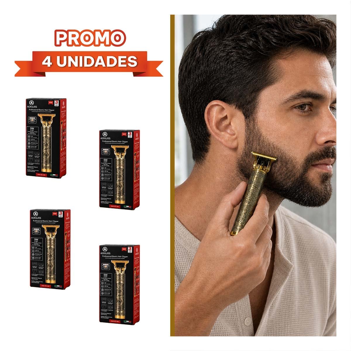 PACK4 ACCESORIO DE DRAGON DORADO OSCURO DE CUIDADO PERSONAL ESTILO MODERNO YREGALO STICKER - 1