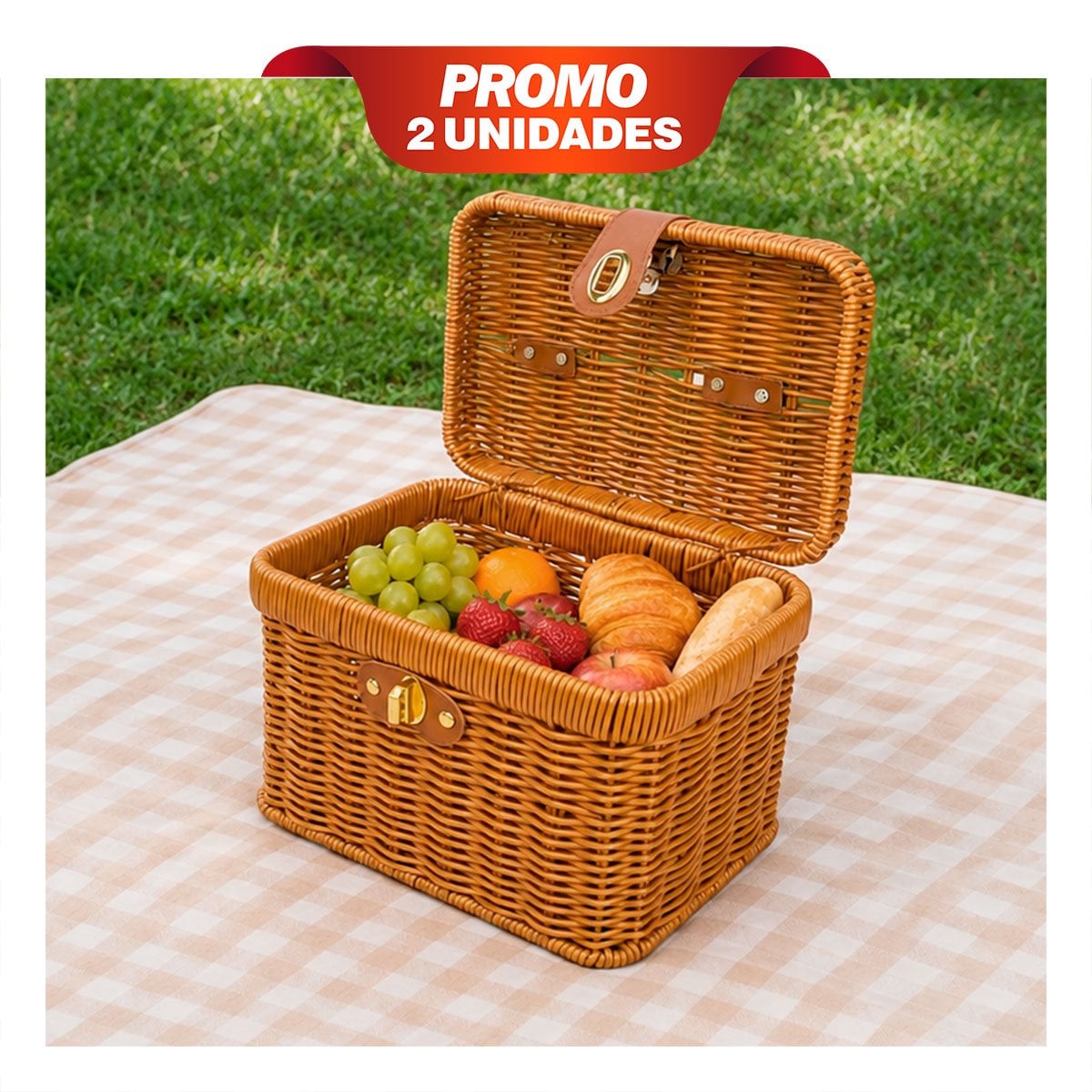 PACK2 BAUL RECTANGULAR TEJIDO CARTERA MOSTAZA CON TAPA 23,5X16X28 PARA ORGANIZAR YPAPEL REGALO - 1