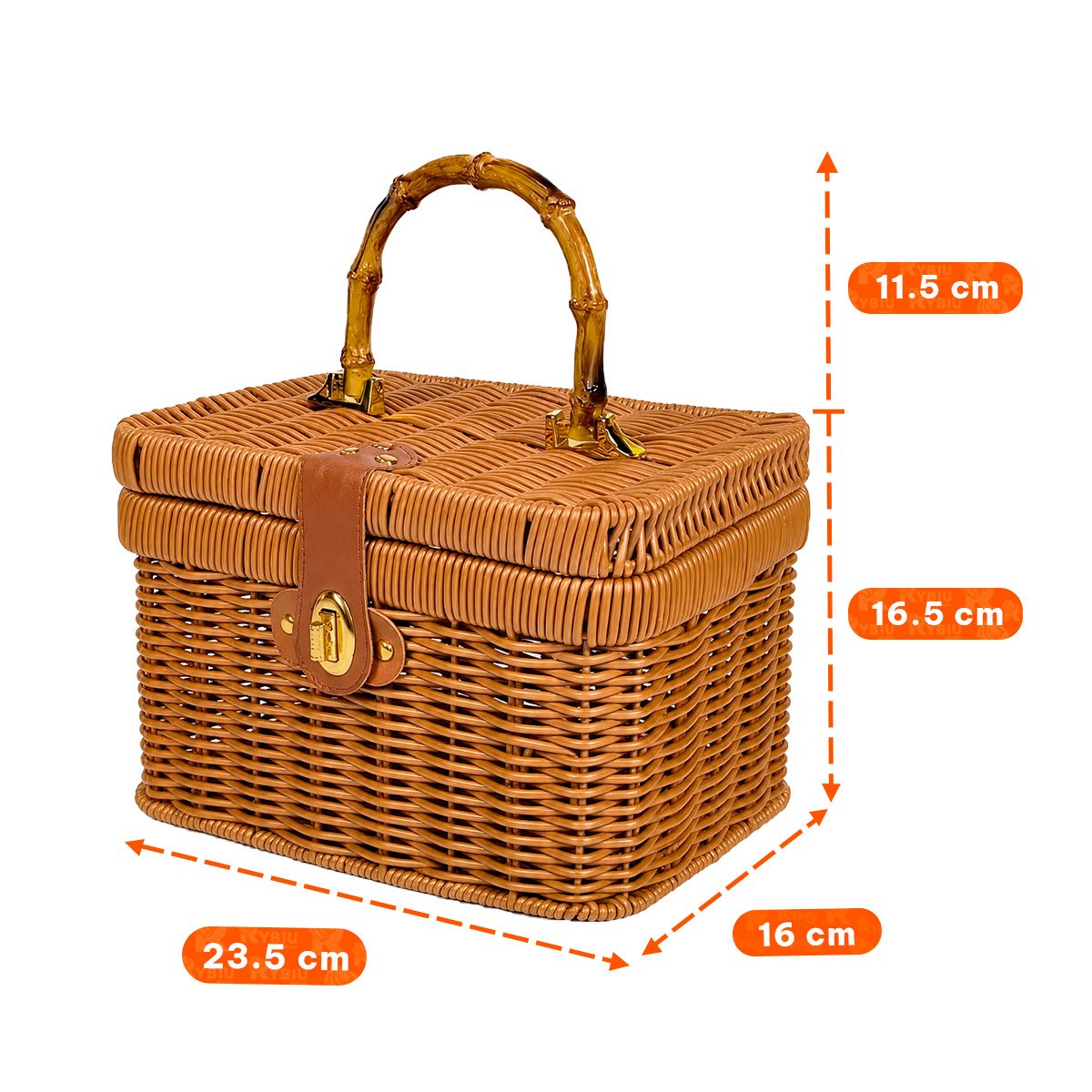 PACK2 BAUL RECTANGULAR TEJIDO CARTERA MOSTAZA CON TAPA 23,5X16X28 PARA ORGANIZAR YPAPEL REGALO - 4