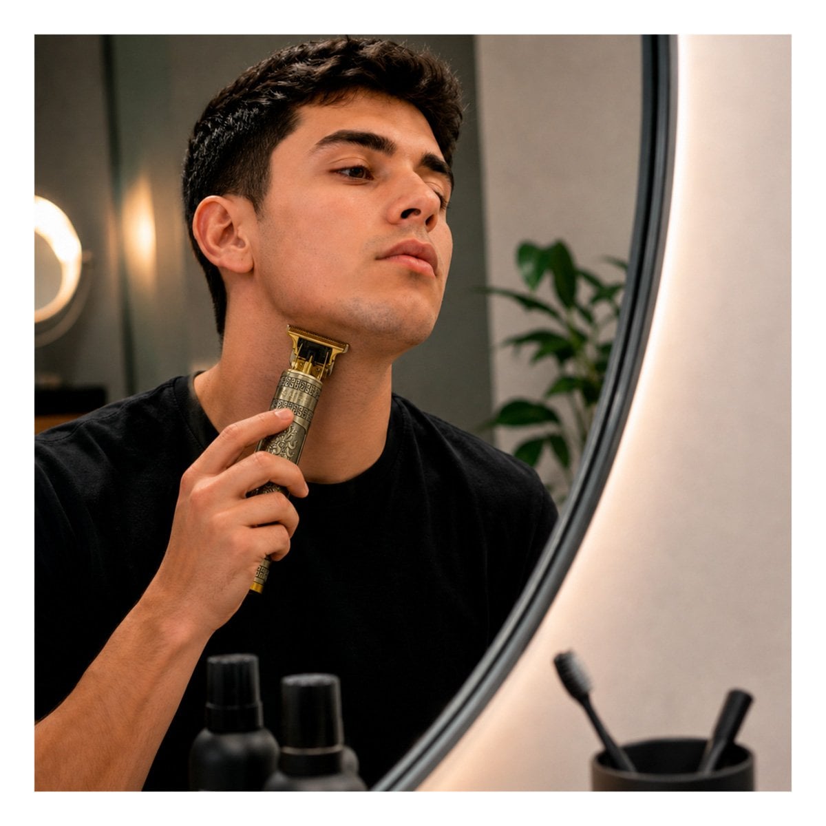 PACK4 MAQUINA PARA CABELLO CON DISENO DE DRAGON COLOR DORADO OSCURO PARA MUJERES - 3