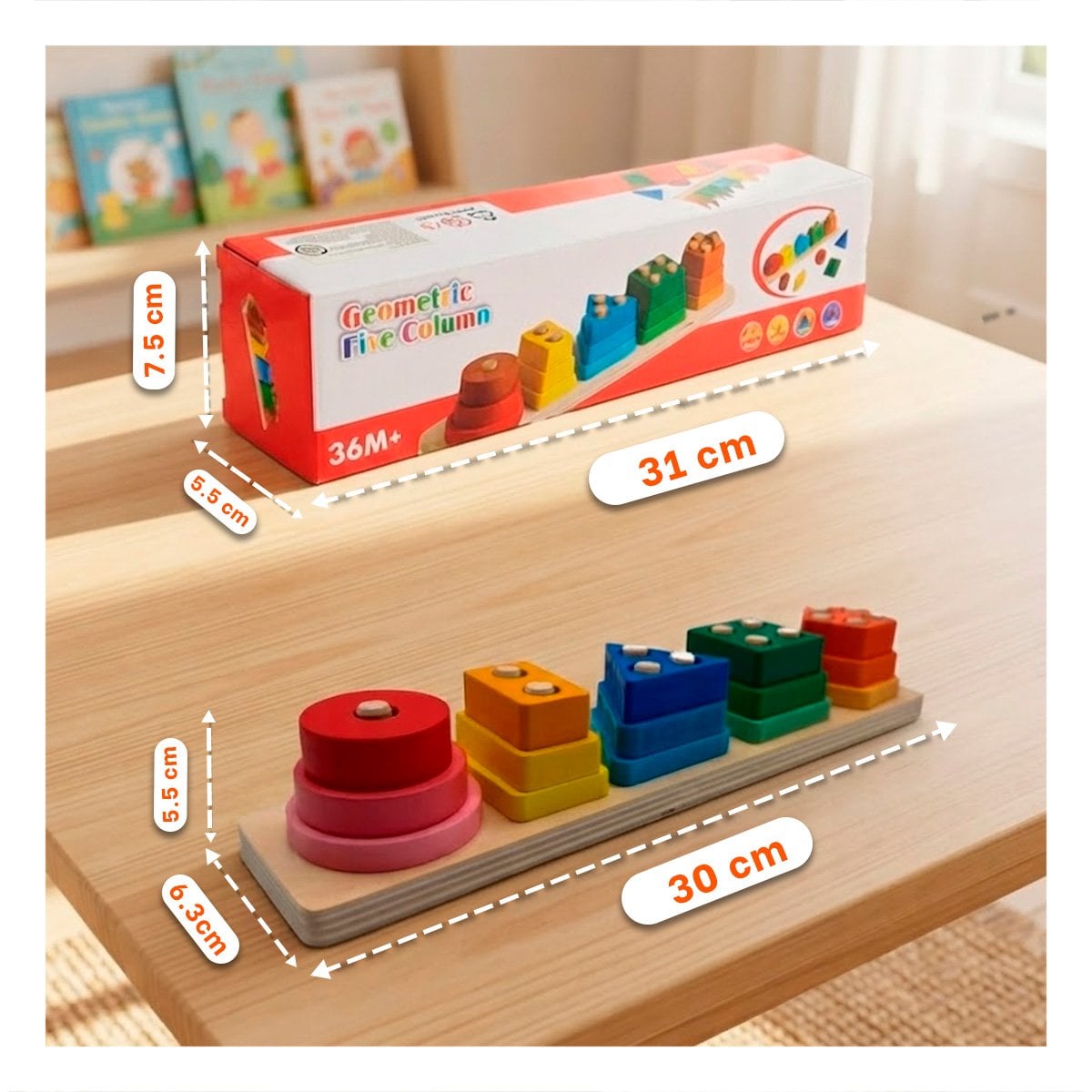 PACK2 ROMPECABEZAS INFANTIL DE FIGURAS MULTICOLOR 30X6.3X5.5CM - 2