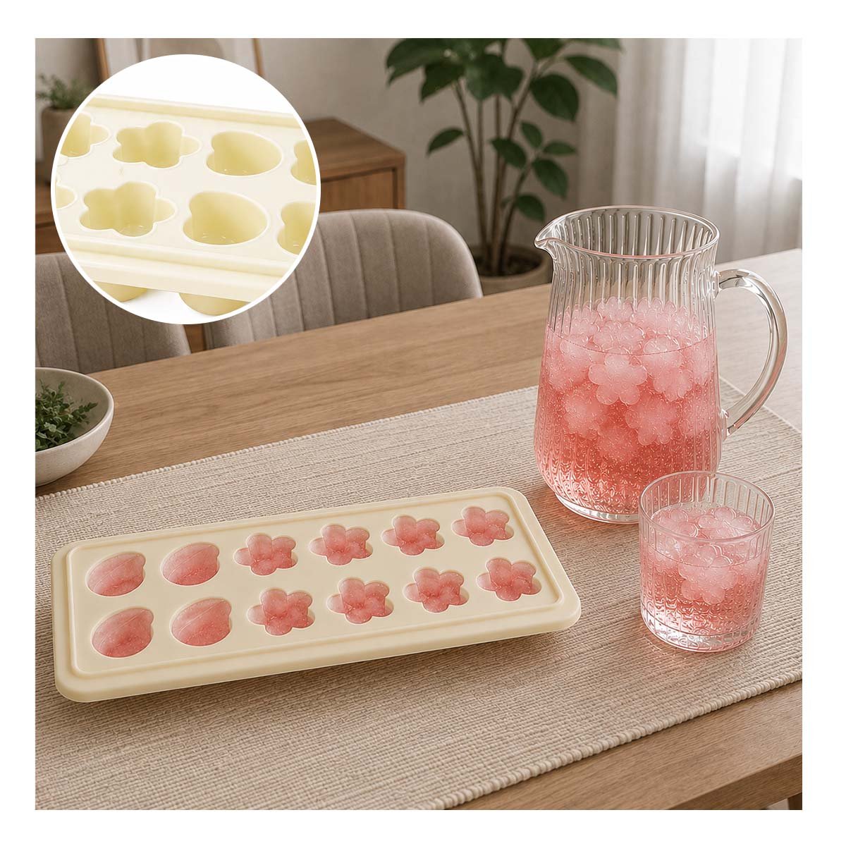 PACK6 MOLDE DE COCINA PARA PREPARAR HIELO CON DISEÑOS VARIADOS YPAPEL REGALO - 3