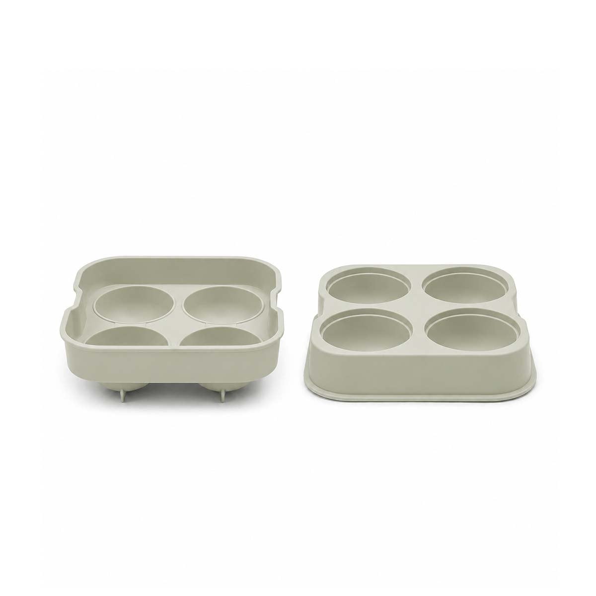 HIELERA PARA PREPARAR HIELO 4 BOLAS BLANCO DE COCINA Y LIGAS REGALO - 1