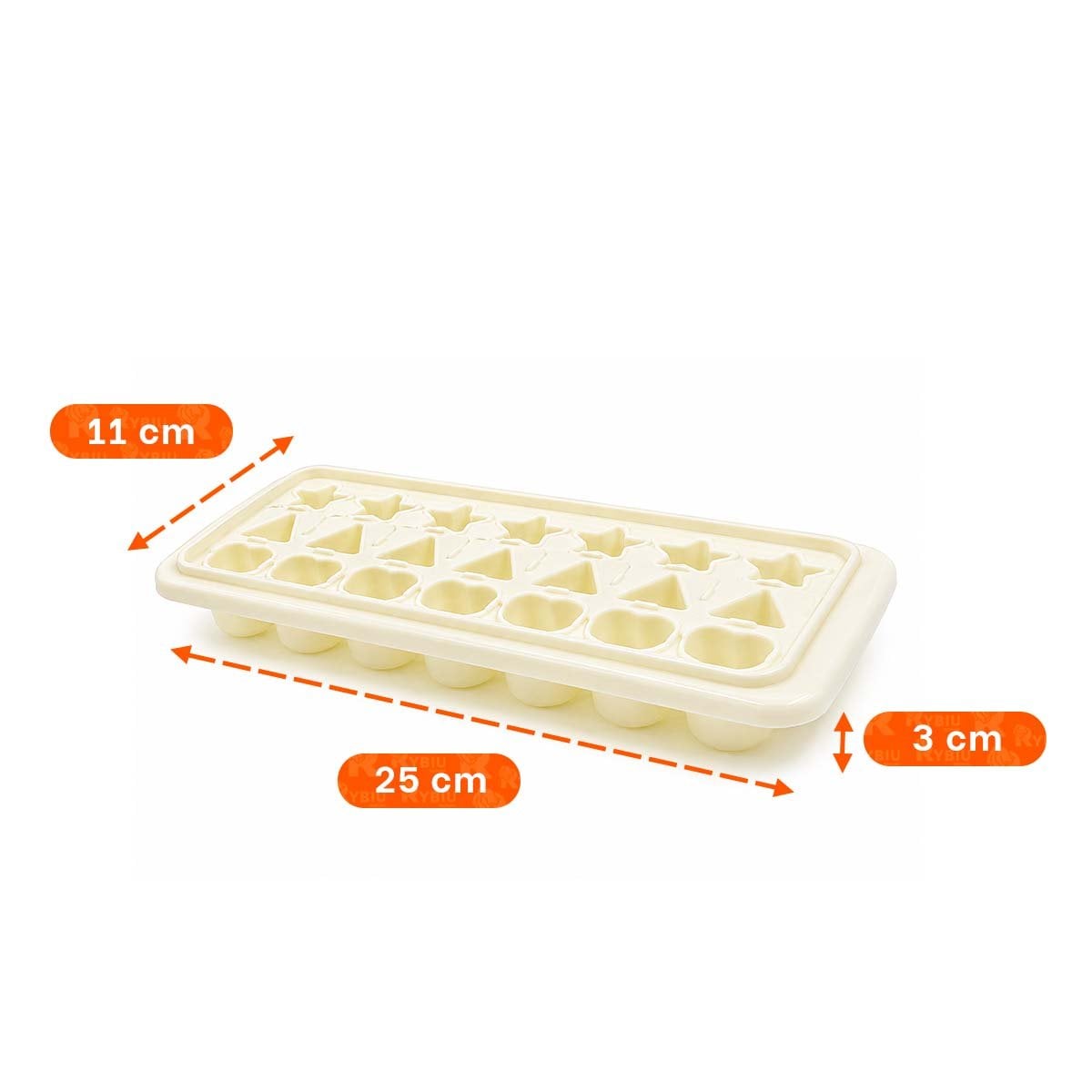 PACK6 RECIPIENTE REUTILIZABLE CREMA PARA HIELO DECORATIVO YREGALO STICKER - 2