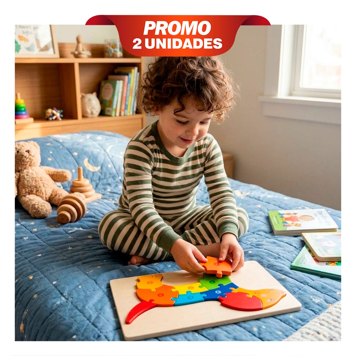 PACK2 JUEGO CREATIVO DE NUMEROS CON PERRO MULTICOLOR INFANTIL 18X30CM YPAPEL REGALO - 1