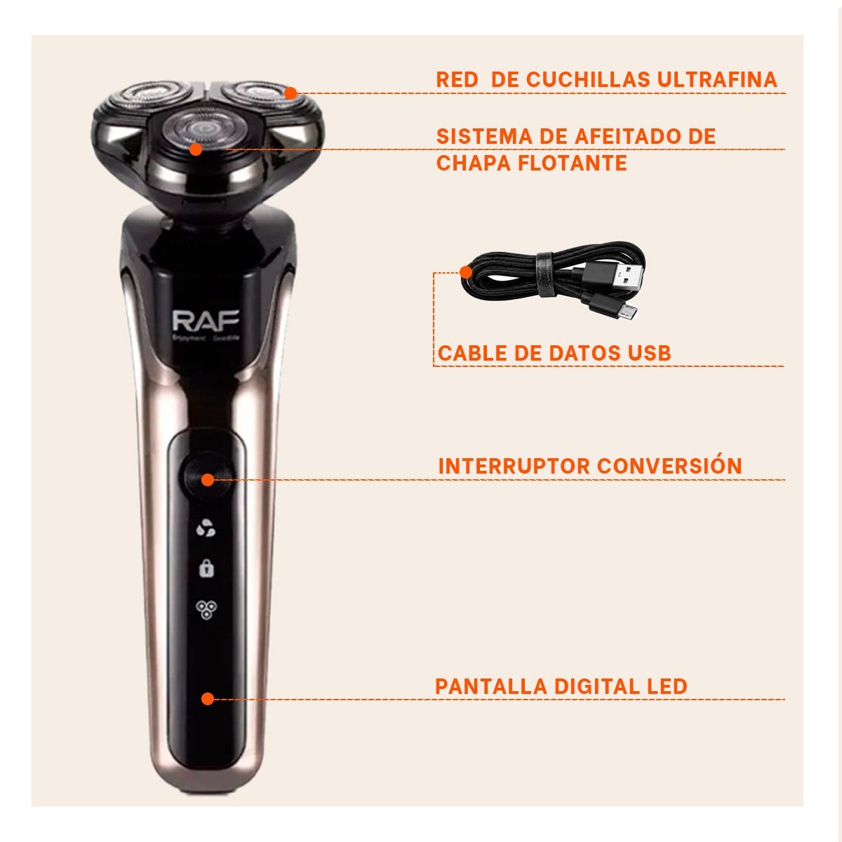 SET PARA HOMBRE PARA AFEITADO Y DEPILACION PARA NARIZ Y PATILLAS Y BARBA Y PAPEL REGALO - 4