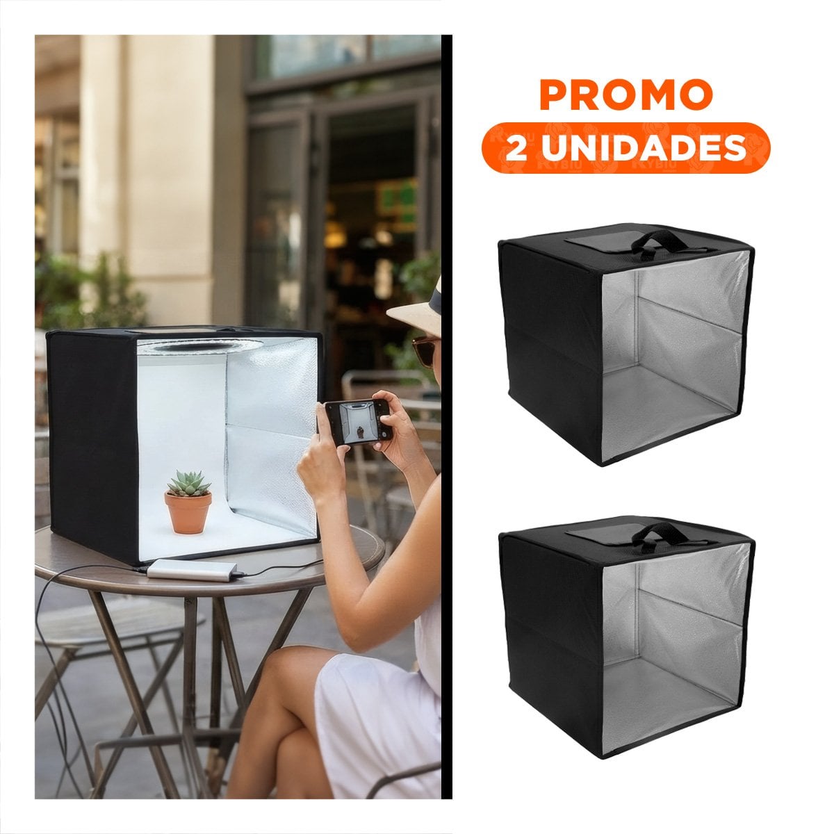 PACK2 PRODUCTO DE LUZ PARA FOTOGRAFIA CON FONDO BLANCO PARA FOTOGRAFIA COMERCIAL - 1